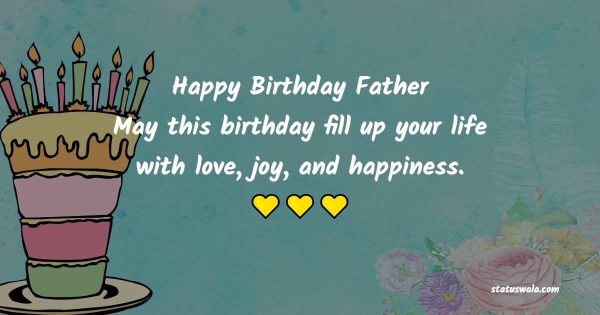 Amazing birthday Wishes for dad